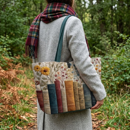 Garden Library Quilted Classic Tote Bag SN0DK048