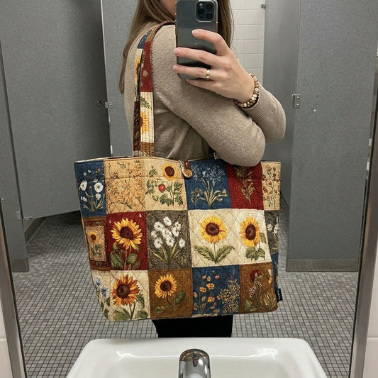 Garden Mosaic Quilted Classic Tote Bag SN0DK001