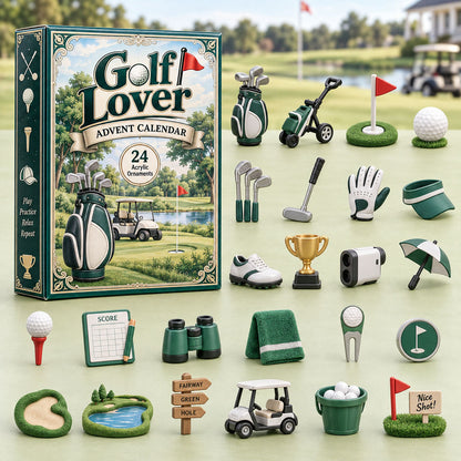 CHRISTMAS KICKOFF 40% OFF - Golf Lover Advent Calendar 2026 - 24-Day Festive Countdown, Acrylic Charms Blind Box - Gift For Sport Lovers AC0HA284