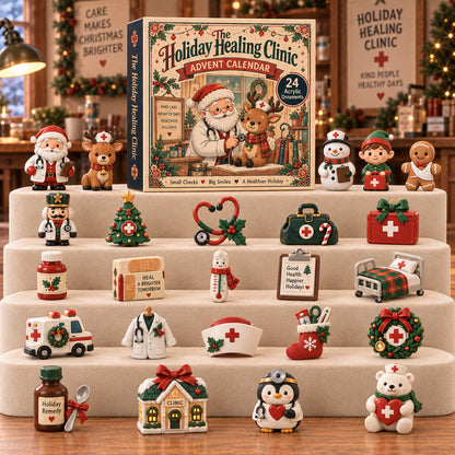CHRISTMAS KICKOFF 40% OFF - Holiday Healing Studio Advent Calendar 2026 - 24-Day Festive Countdown, Acrylic Charms Blind Box - Gift For Hospital Lovers AC0TH292