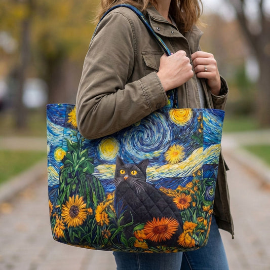 Kitty Patch Quilted Classic Tote Bag SN0DK024