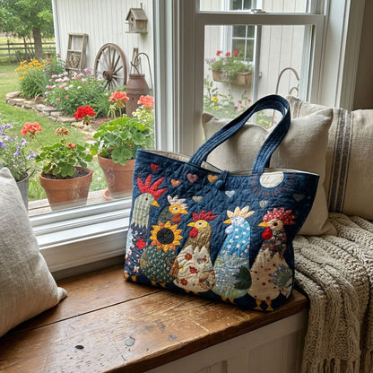 Midnight Farm Friends Quilted Classic Tote Bag SN0PT029