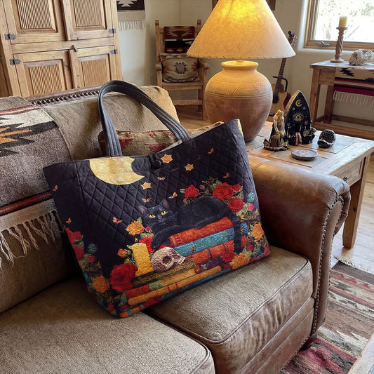 Midnight Library Companion Quilted Classic Tote Bag SN0PT037
