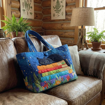 Midnight Manuscript Quilted Classic Tote Bag SN0PT034