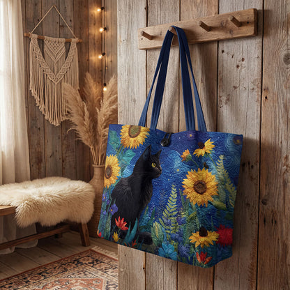 Midnight Sunflower Heritage Quilted Classic Tote Bag SN0PT038