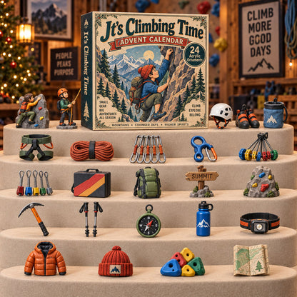 CHRISTMAS KICKOFF 40% OFF - Mountain Climbing Gear Advent Calendar 2026 - 24-Day Festive Countdown, Acrylic Charms Blind Box - Gift For Rock Climbing Lovers AC0TH250