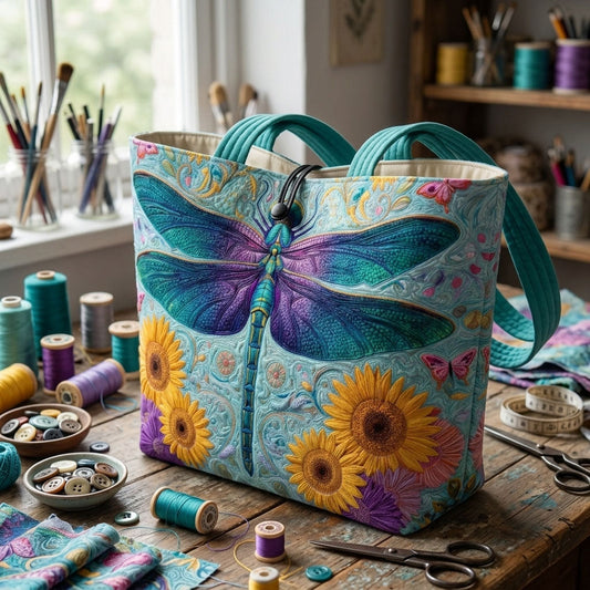 Nature Flutter Quilted Classic Tote Bag SN0DK036