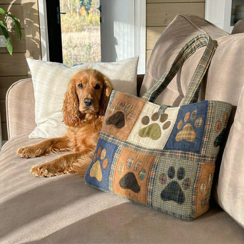 Paw Patchwork Quilted Classic Tote Bag SN0NT001