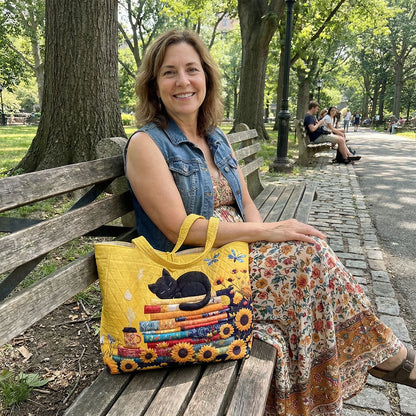 Purrfect Patchwork Quilted Classic Tote Bag SN0PT035