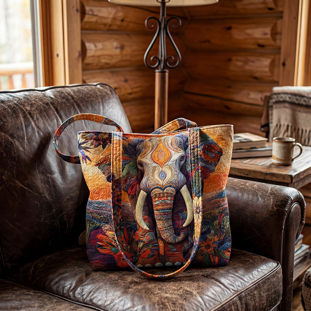 Savanna Stitch Quilted Zipper Tote Bag SN0DK012