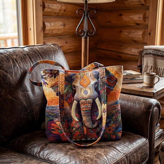 Savanna Stitch Quilted Zipper Tote Bag SN0DK012