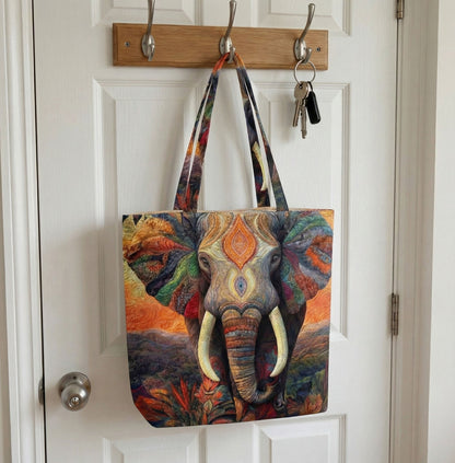 Savanna Stitch Quilted Zipper Tote Bag SN0DK012