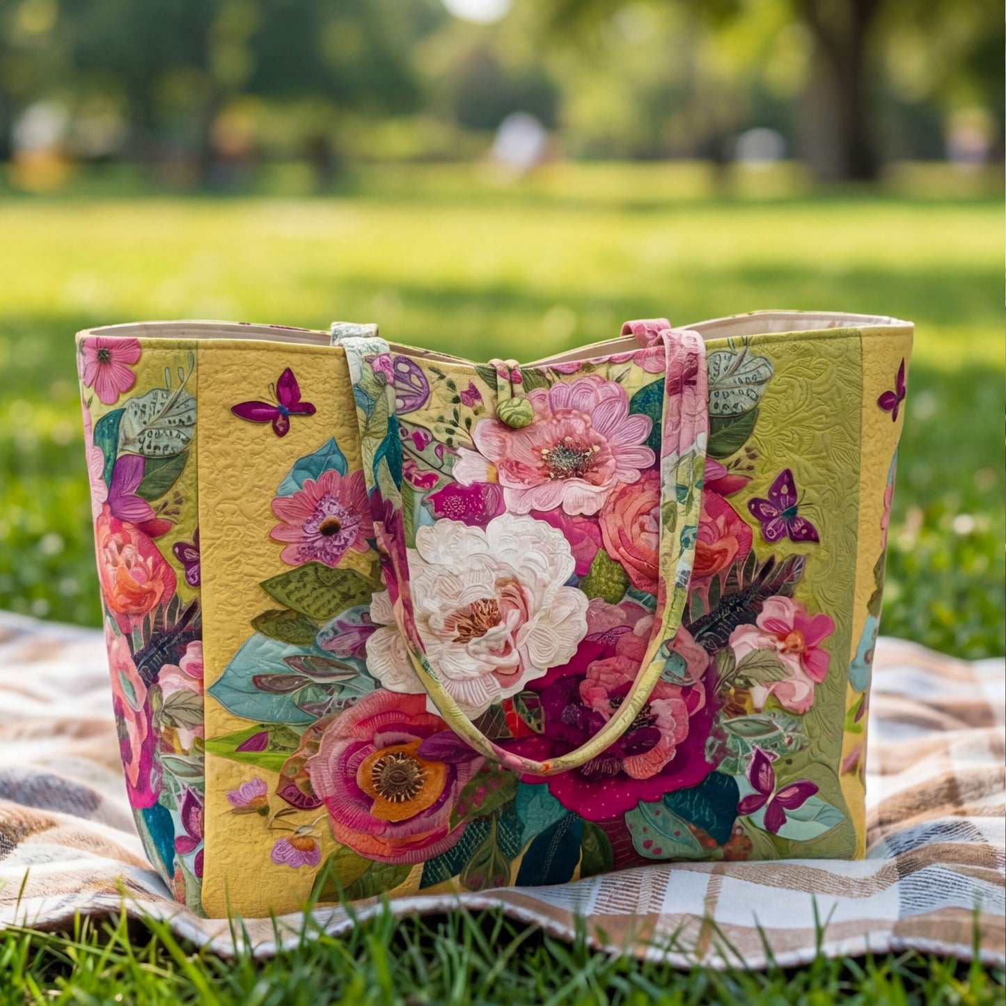 Spring Bouquet Quilted Classic Tote Bag SN0NT026
