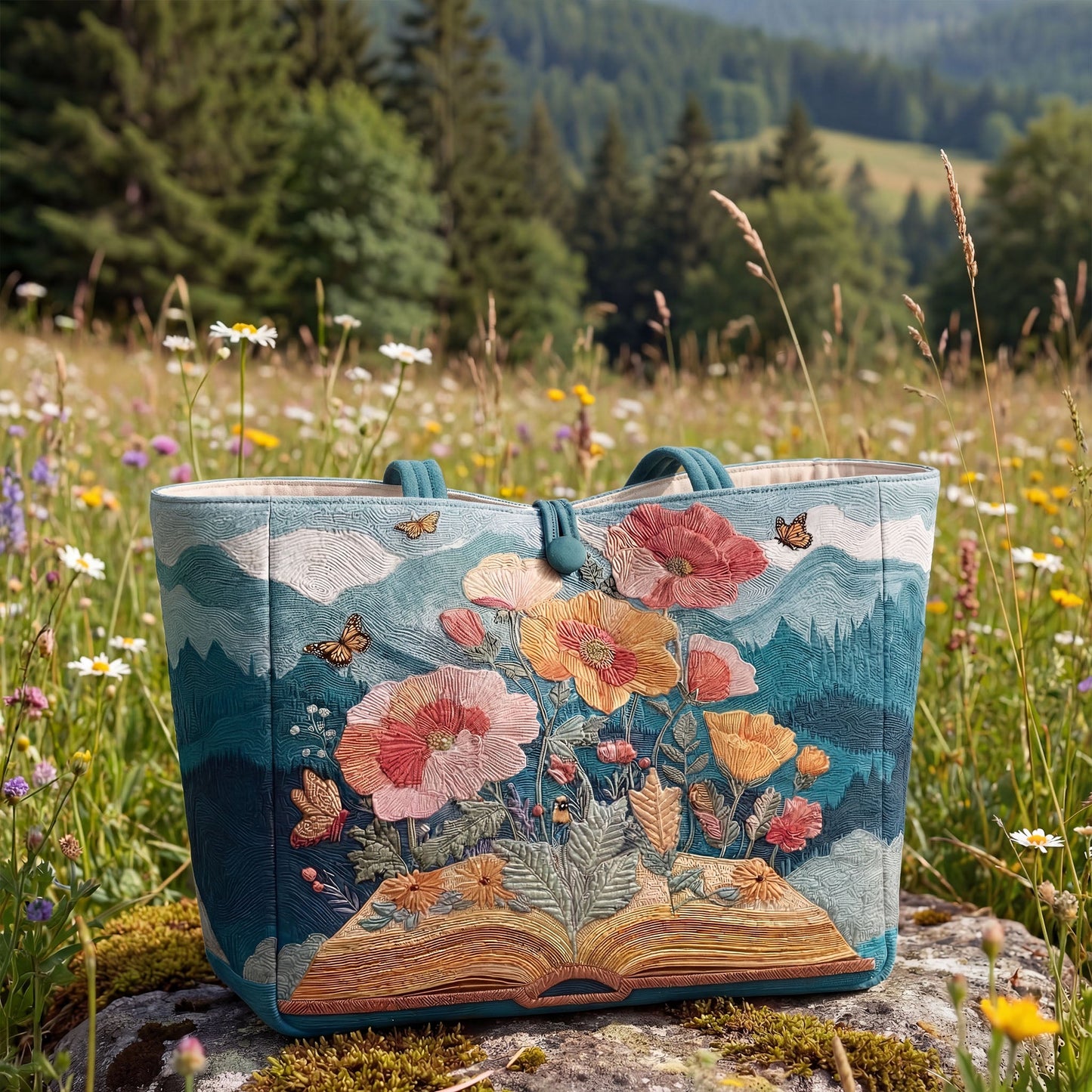 Story Bloom Quilted Classic Tote Bag SN0NT031