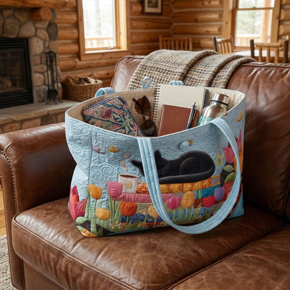 Storytime Cat Haven Quilted Classic Tote Bag SN0PT036