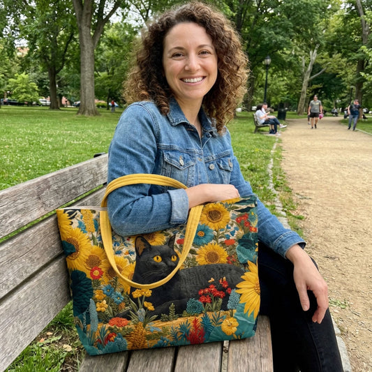 Sun-Drenched Shadow Quilted Classic Tote Bag SN0PT041
