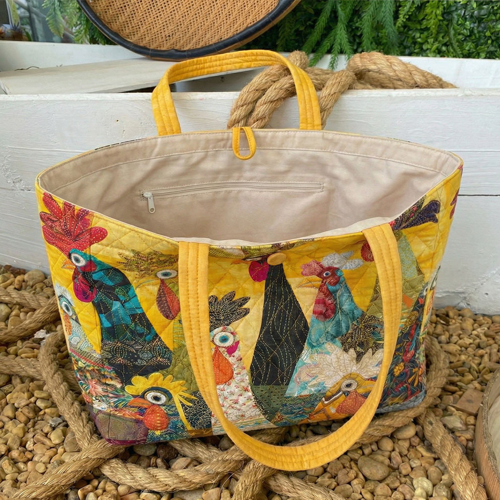 Sunny Farm Parade Quilted Classic Tote Bag SN0PT027