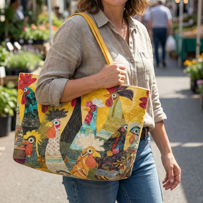 Sunny Farm Parade Quilted Classic Tote Bag SN0PT027