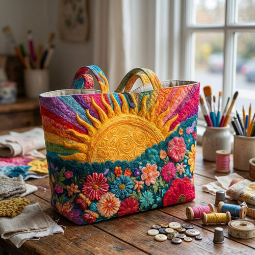 Sunny Fields Quilted Classic Tote Bag SN0DK043