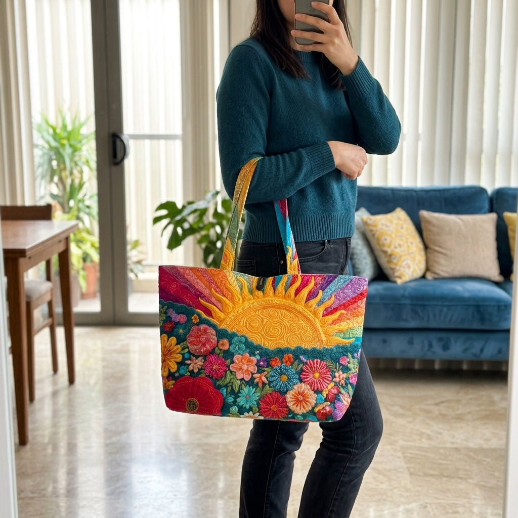 Sunny Fields Quilted Classic Tote Bag SN0DK043