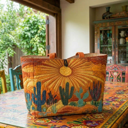 Sunset Desert Quilted Classic Tote Bag SN0NT037