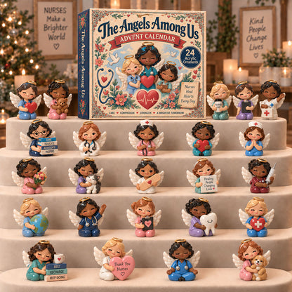 CHRISTMAS KICKOFF 40% OFF - The Angels Among Us Advent Calendar 2026 - 24-Day Festive Countdown, Acrylic Charms Blind Box - Gift For Nurse Lovers AC0TM342