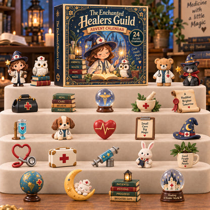 CHRISTMAS KICKOFF 40% OFF - The Enchanted Healers Guild Advent Calendar 2026 - 24-Day Festive Countdown, Acrylic Charms Blind Box - Gift For Hospital Lovers AC0TH296
