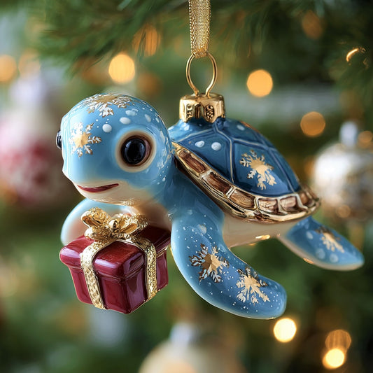 Turtly Jolly Mica Ornament NCU0NL129