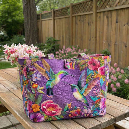 Velvet Wings Quilted Classic Tote Bag SN0NT017