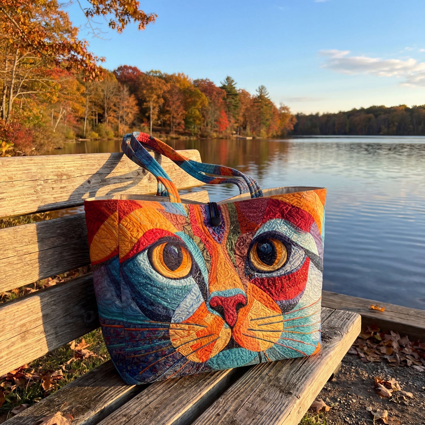 Vibrant Mosaic Masterpiece Quilted Classic Tote Bag SN0PT046