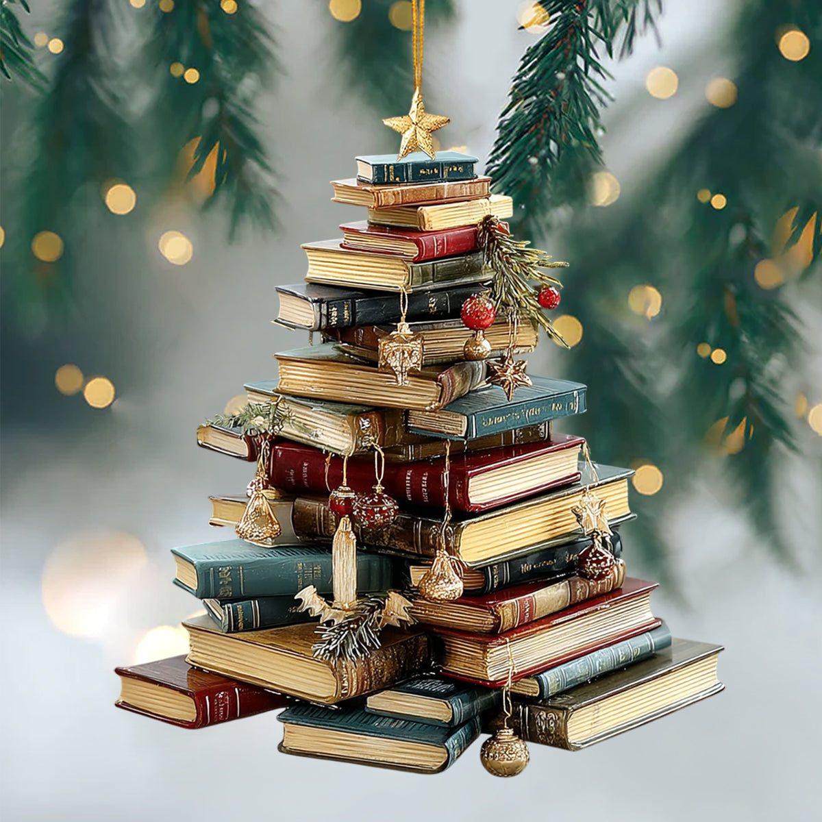 Novel Nook Mica Ornament NCU0NL58