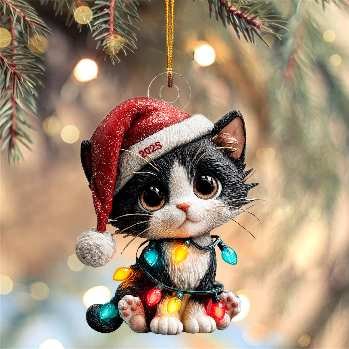 Meowy Christmas 2025 Mica Ornament NCU0HT021